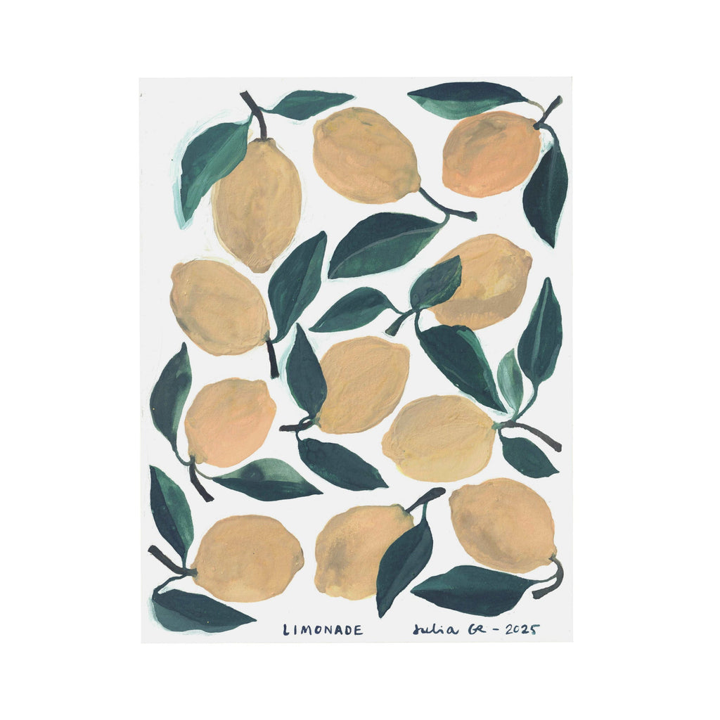 LIMONADE (Original Painting) – 4.40 × 5.70 inches — by Julia GR