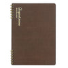 BROWN LOGICAL PRIME W RING NOTEBOOK, (Multiple sizes) – by Nakabayashi
