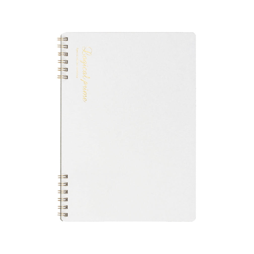 WHITE LOGICAL PRIME W RING NOTEBOOK, (Multiple sizes) – by Nakabayashi
