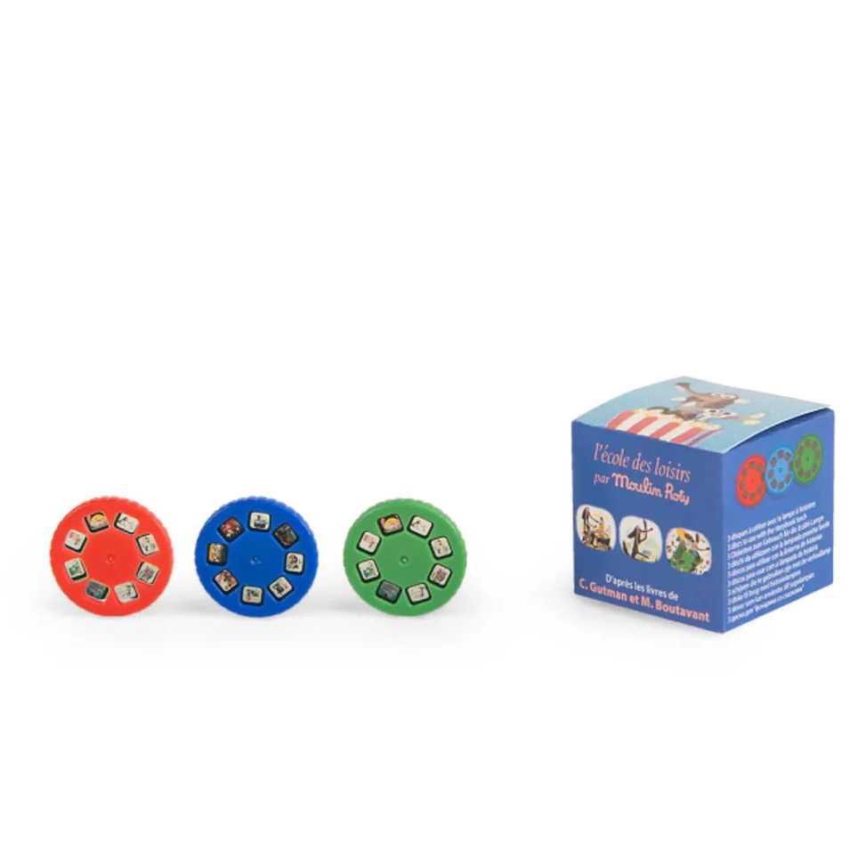 BOX OF 3 DISCS STORIES FOR THE STORYBOOK LAMP, Dumpster Dog — by Moulin Roty