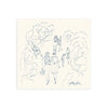 LA PROMENADE (Original Drawing) 11.75" x 11.75" — by Isabelle Feliu