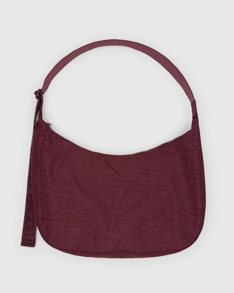 LARGE NYLON CRESCENT BAG - Mahogany — by Baggu
