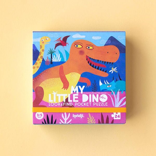 MY LITTLE DINO POCKET PUZZLE, 24 PIECES — by Londji