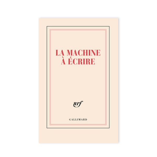 CARNET DE NOTES "LA MACHINE À ECRIRE" — par Gallimard