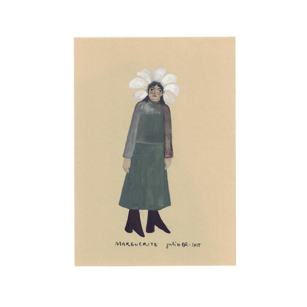 MARGUERITE (Original Painting) – 5.70 × 8.11 inches — by Julia GR
