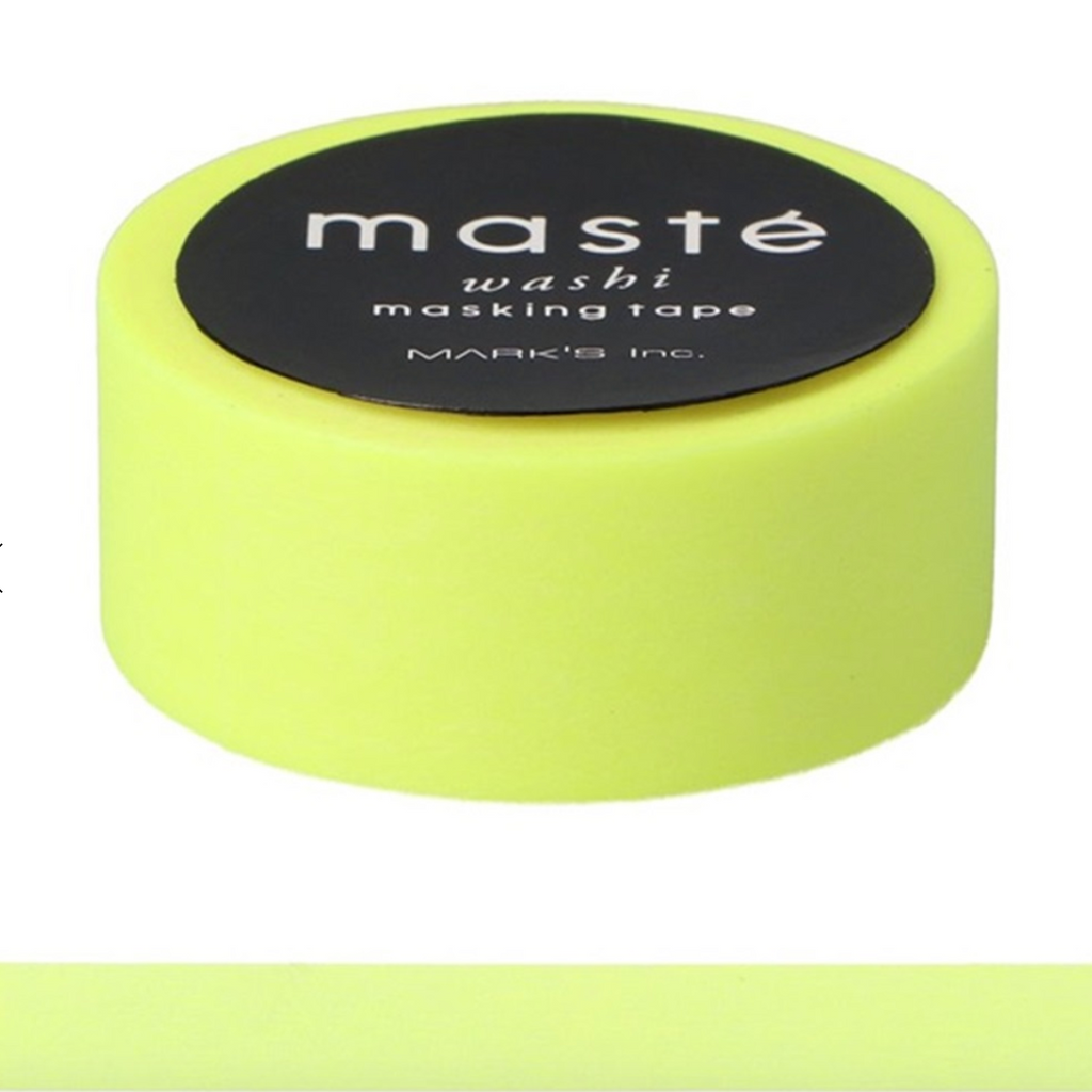 MASTÉ MASKING TAPE, NEON YELLOW – by MARK’S