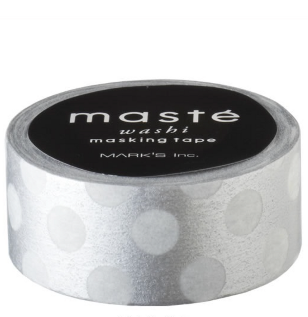 MASTÉ MASKING TAPE, GOLD OR SILVER DOTS – by MARK’S