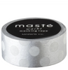 MASTÉ MASKING TAPE, GOLD OR SILVER DOTS – by MARK’S