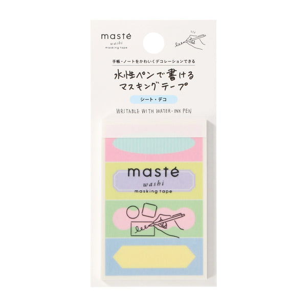 FEUILLES DE RUBAN WASHI JAPONAIS MASTÉ – CADRE TITRE – par MARK’S
