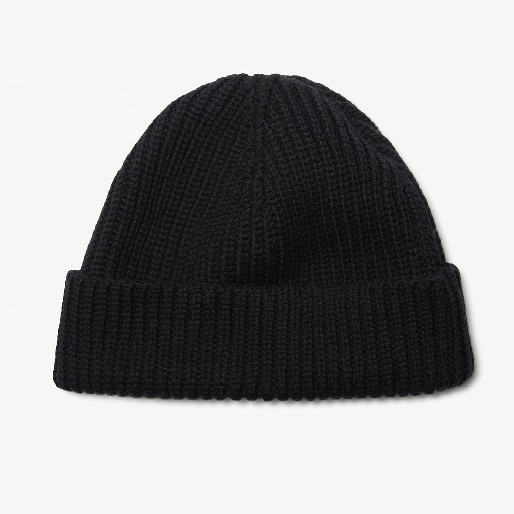 MERINO WOOL BEANIE – Black — by Milo & Dexter