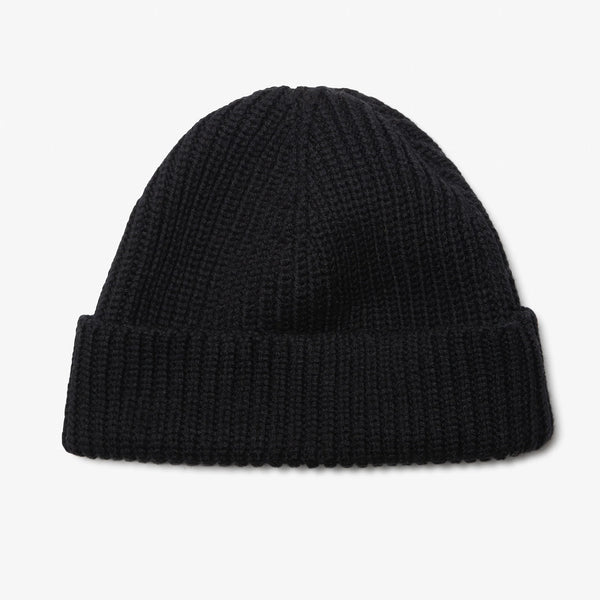 MERINO WOOL BEANIE – Black — by Milo & Dexter