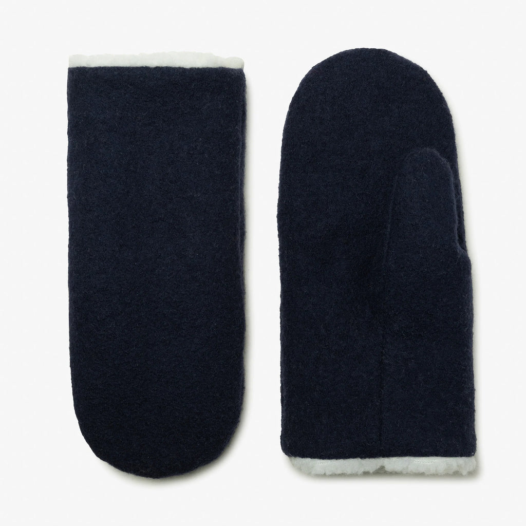 CLASSIC MERINO WOOL MITTENS – Navy (Multiple Sizes) — by Milo & Dexter