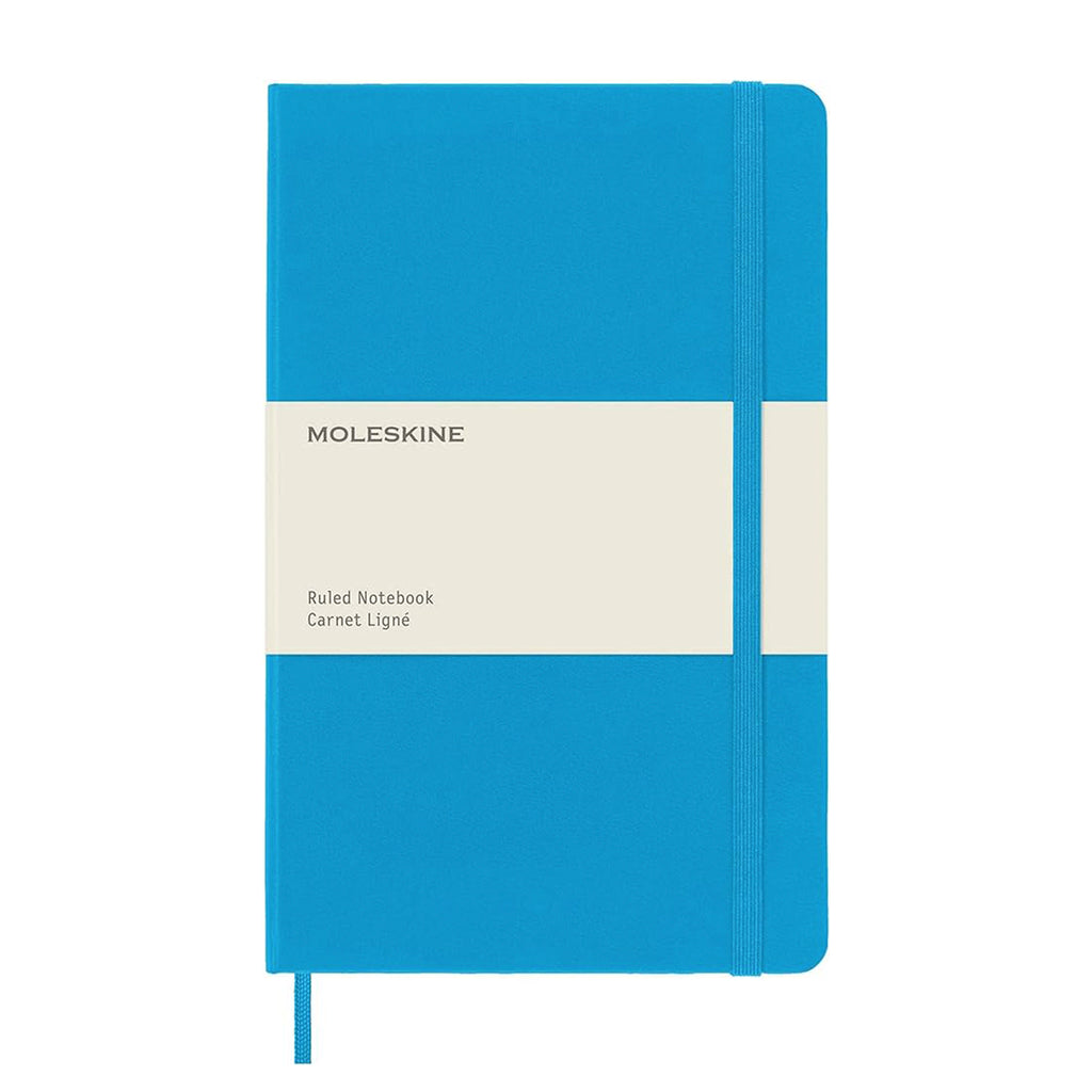 CLASSIC HARD COVER, CYAN (Different sizes + styles) — by Moleskine