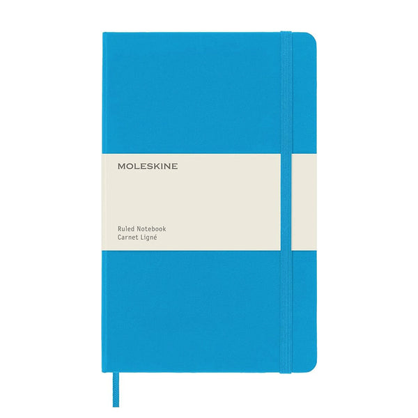 CLASSIC HARD COVER, CYAN (Different sizes + styles) — by Moleskine