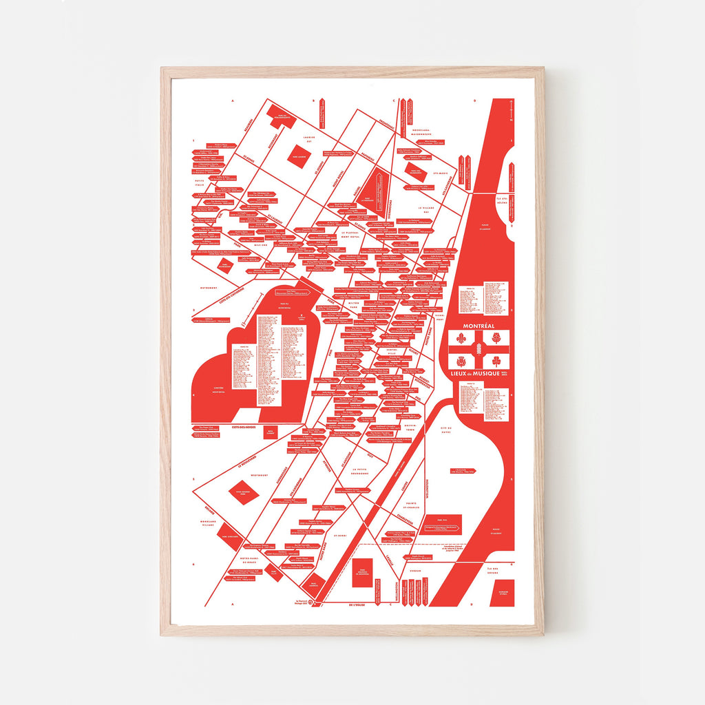 MONTR AL MUSIC VENUES 24 X 36 By Raymond Biesinger Paperole montr-al-music-venues-24-x-36-by-raymond-biesinger-paperole