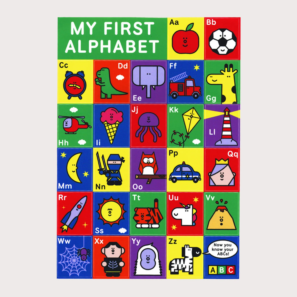 MY FIRST ALPHABET, Sticker Poster — by Luiz Stockler