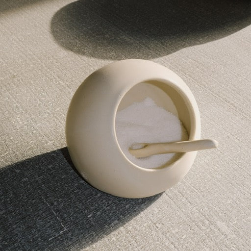 WHITE SALT DISH - PAS MON STYLE — by Sel Saint-Laurent