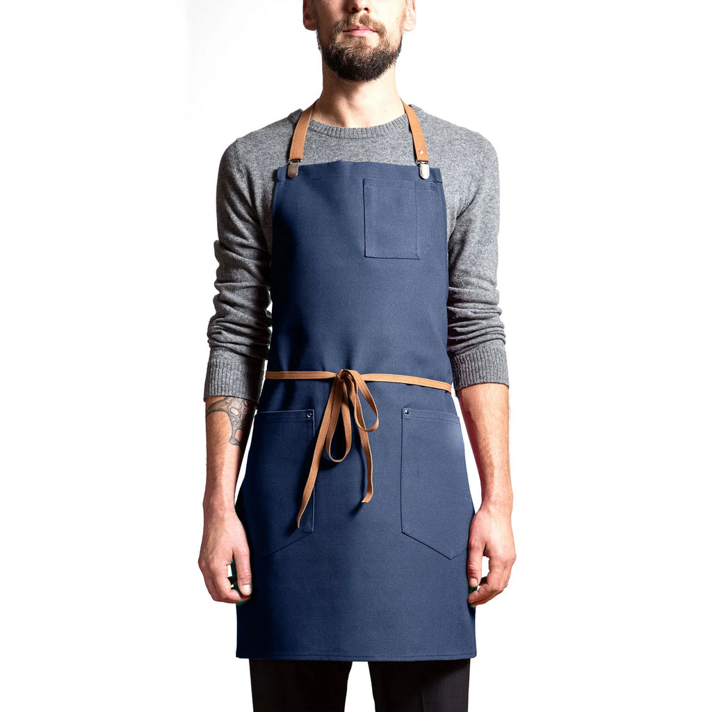 PATRIZIO APRON  – Blue — by Maison Milan