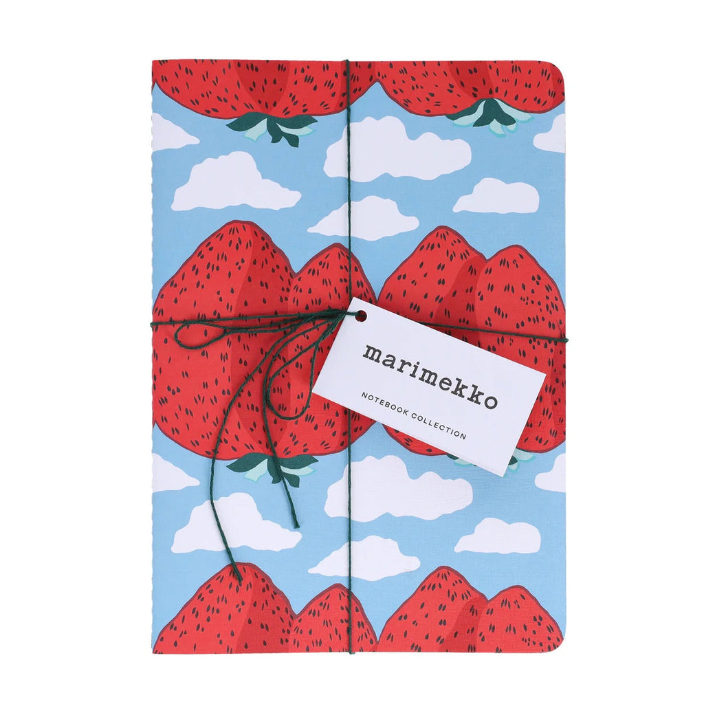 THREE MARIMEKKO STRAWBERRY NOTEBOOK COLLECTION — by Chronicle Books