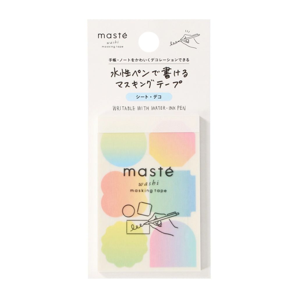 FEUILLES D'AUTOCOLLANTS EN WASHI JAPONAIS MASTÉ - Motif Dégradé — par Mark's