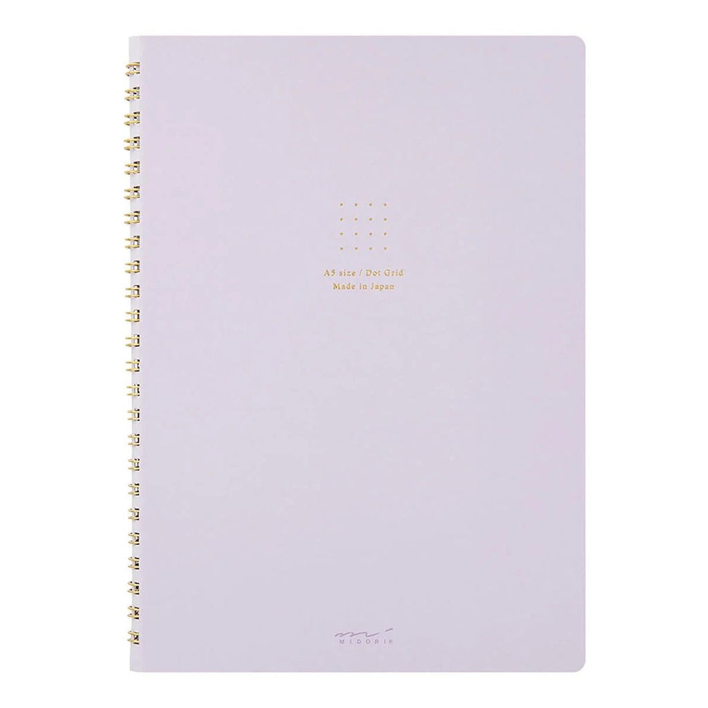 MD RING NOTEBOOK A5 - Dot grid layout (multiple colors) — by Midori