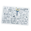 SCHMOUKS - Mini Silicone Colouring Mat with 4 Pens — by Moulin Roty