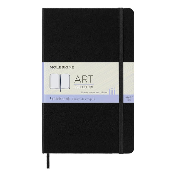 ART COLLECTION : HARD COVER SKETCHBOOK BLACK (Different sizes) — by Moleskine