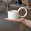 CIRCLE MUG IVORY (Multiple sizes) — by Pas Mon Style