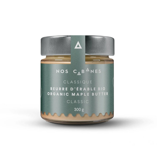 BEURRE D’ÉRABLE PUR BIOLOGIQUE (plusieurs formats) — par Nos Cabanes