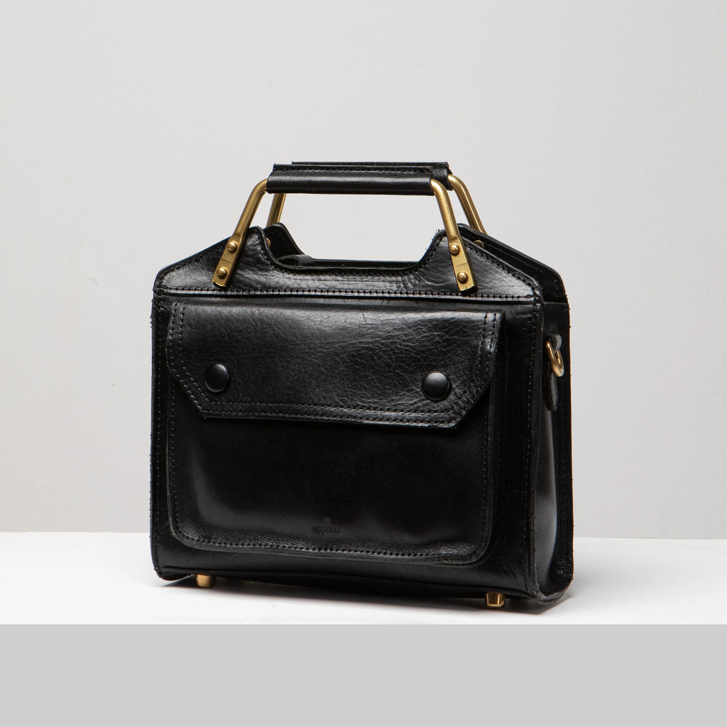 NEO RETRO LARGE CROSSBODY BAG - Black — by Uppdoo