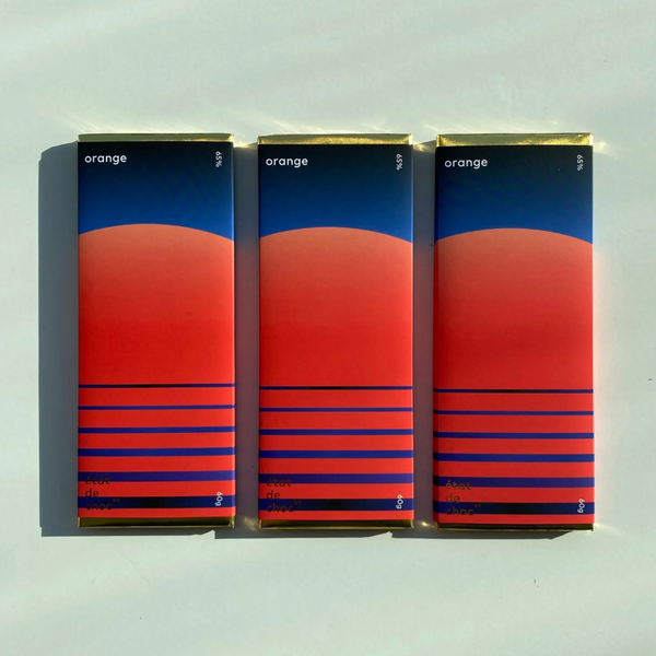 ORANGE DARK CHOCOLATE BAR 60G — by État de Choc