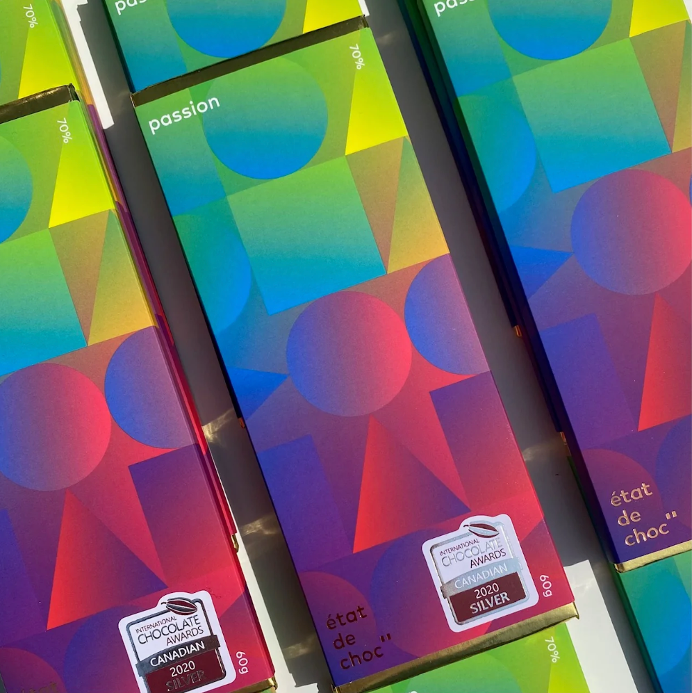 TABLETTE DE CHOCOLAT AU FRUIT DE LA PASSION 60 G — par État de Choc