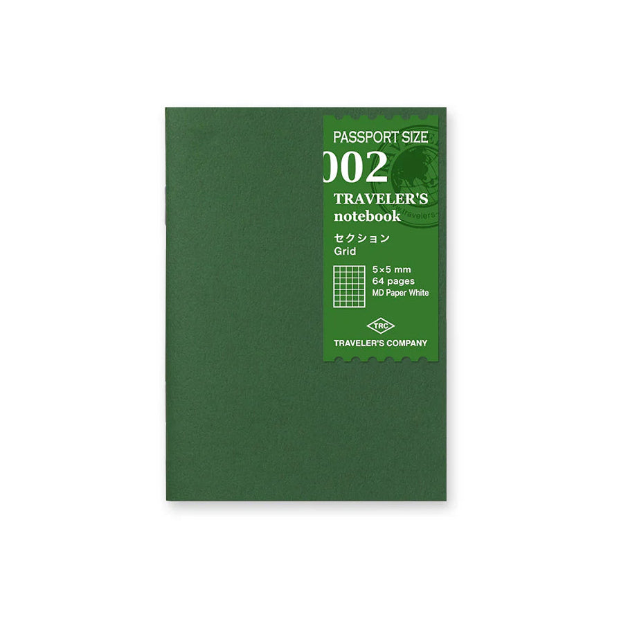 TRAVELER'S NOTEBOOK GRID INSERT (Multiple Sizes) — by Traveler’s Company (TRC)