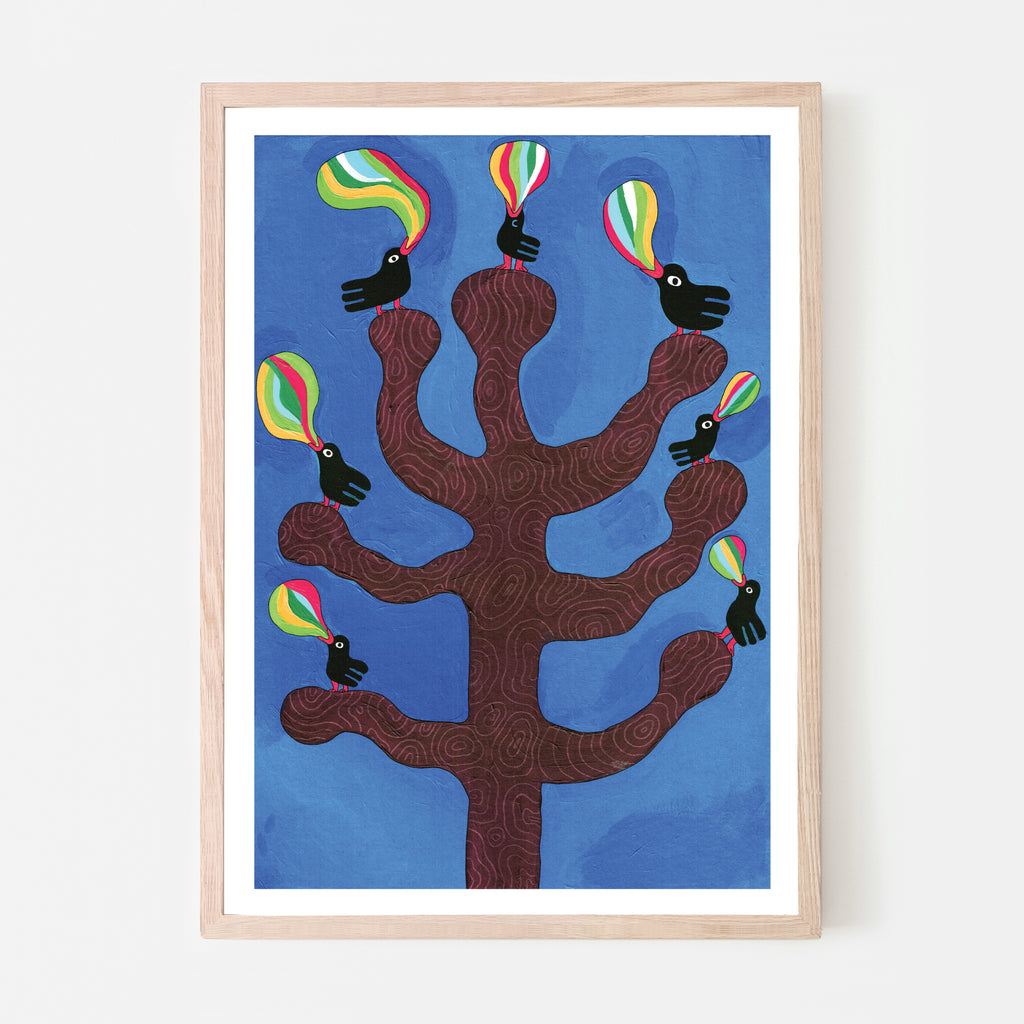 TREE BIRDS - 29,7 x 42 cm (A3) — par Aysha Tengiz