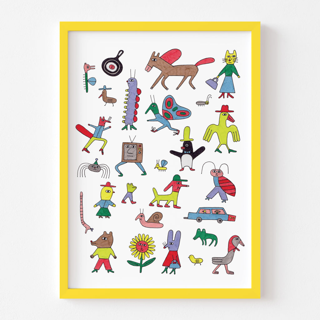 A FEW FRIENDS - 21 x 29,7 cm (A4) — by Aysha Tengiz
