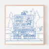 PIZZA PUNK ARENA “Super Sport Hot Dog” - 12.5" x 12.5" — by Benoit Tardif