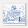 PIZZA PUNK ARENA “Le Rockweiller” - 12.5" x 12.5" — by Benoit Tardif