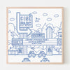 PIZZA PUNK ARENA “Ciné Parc” - 12.5" x 12.5" — by Benoit Tardif