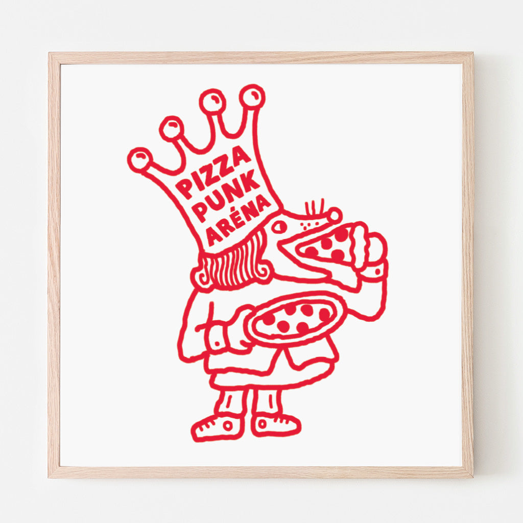 PIZZA PUNK ARENA “Rat Pizza” - 12.5" x 12.5" — by Benoit Tardif
