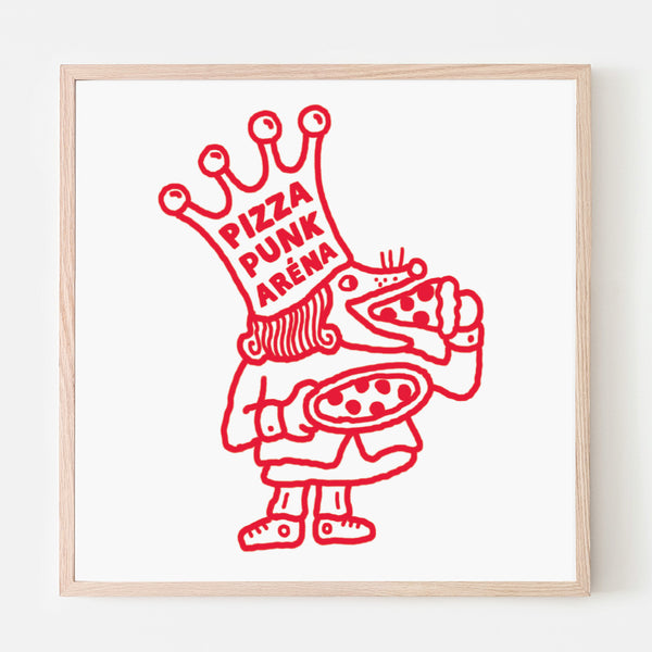 PIZZA PUNK ARENA “Rat Pizza” - 12.5" x 12.5" — by Benoit Tardif