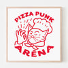 PIZZA PUNK ARENA « Chat Chef » - 12.5" x 12.5" — par Benoit Tardif