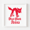 PIZZA PUNK ARENA “Hell Cat” - 12.5" x 12.5" — by Benoit Tardif