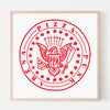 PIZZA PUNK ARENA “Ramones (Aigle)” - 12.5" x 12.5" — by Benoit Tardif