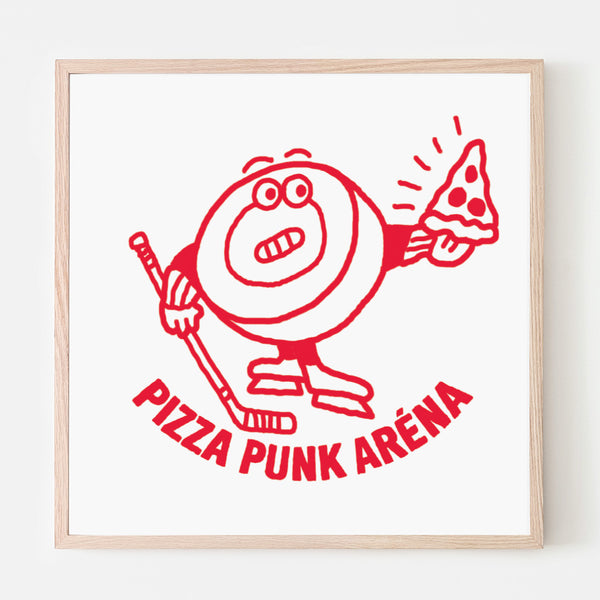 PIZZA PUNK ARENA « Puck » - 12.5" x 12.5" — par Benoit Tardif