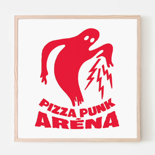 PIZZA PUNK ARENA « Fantôme » - 12.5" x 12.5" — par Benoit Tardif
