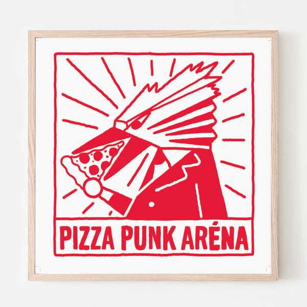 PIZZA PUNK ARENA « Roadrunner » - 12.5" x 12.5" — par Benoit Tardif