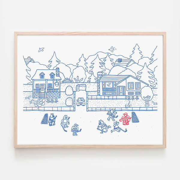PIZZA PUNK ARENA « St-Eustache » - 24" x 18" — par Benoit Tardif