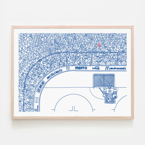 PIZZA PUNK ARENA « Forum 02 » - 24" x 18" — par Benoit Tardif