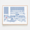 PIZZA PUNK ARENA “Forum 01” - 24" x 18" — by Benoit Tardif