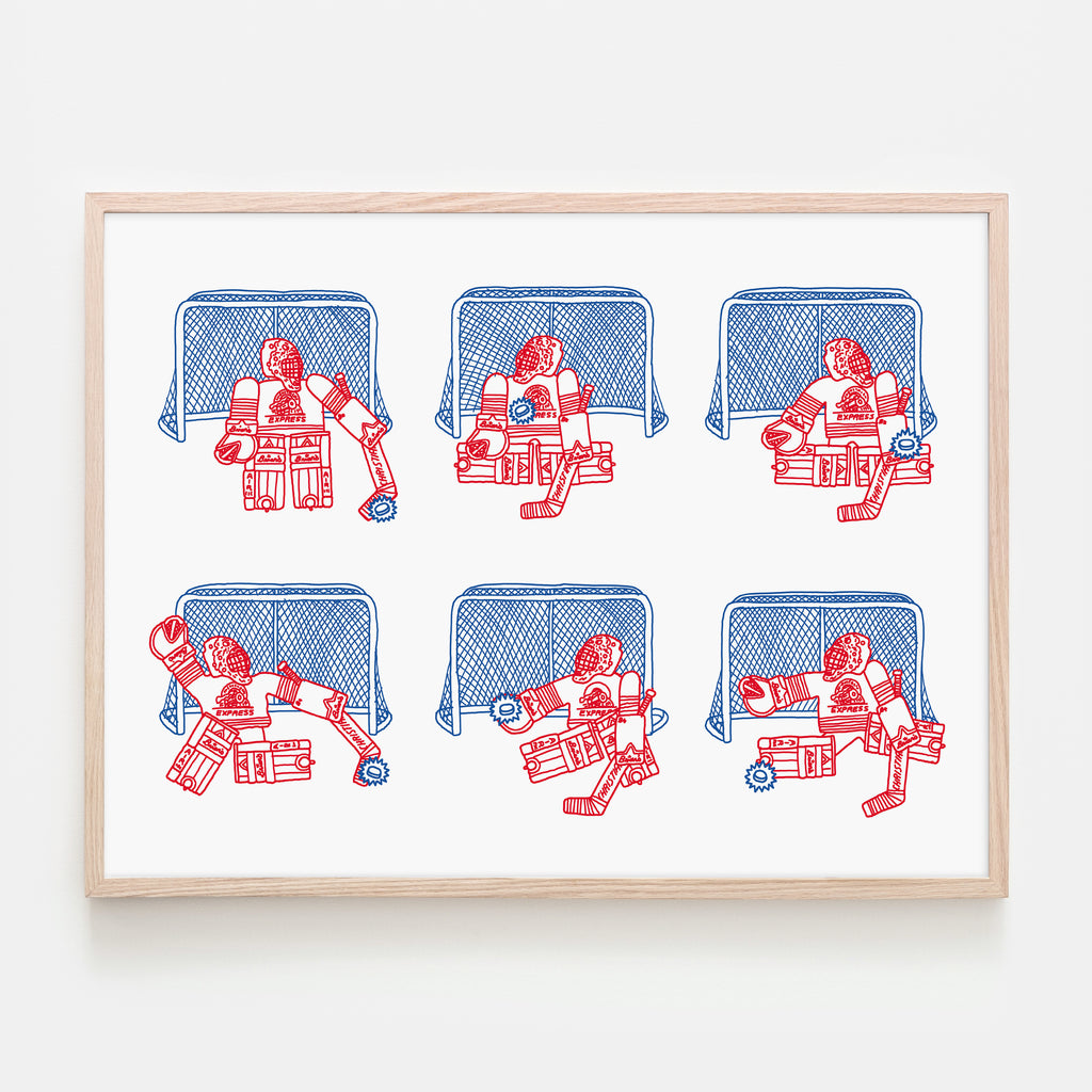 PIZZA PUNK ARENA “Blanchissage” - 24" x 18" — by Benoit Tardif